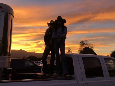 California CowGirl Sunset