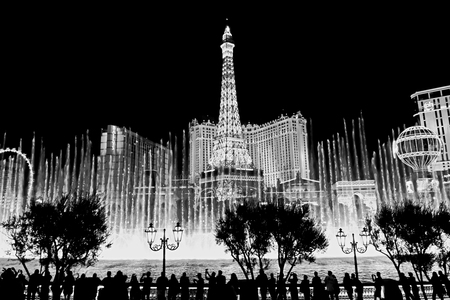 Bellagio Fountains at Night