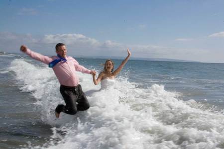 Wreck the Dress Wedding on Coronado Beach