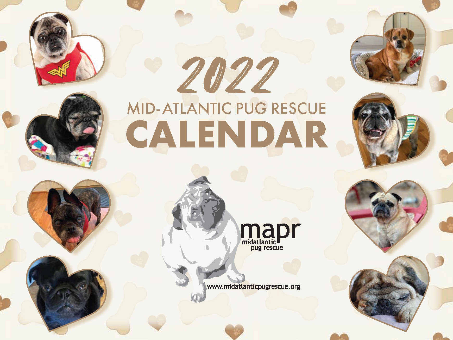 Mid Atlantic Pug Rescue 2023 Mid Atlantic Pug Rescue Calendar Contest   MAPR Cal 2022 Final Small Page 01 