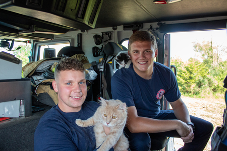 Firefighter/Paramedics Carroll & Wangerin, Stanley Buttercream & Sarah Brightman