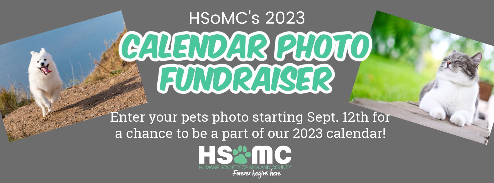 Humane Society of Midland County HSoMC’s 2023 Calendar Photo Fundraiser