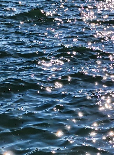 Lake wave sparkles