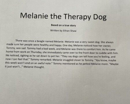 Melanie the Therapy Dog