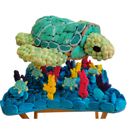 Turtles on the Coral Peep