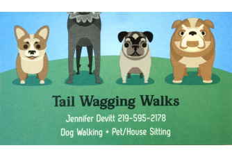 Tail Wagging Walks • Jennifer Devitt • 219-595-2178