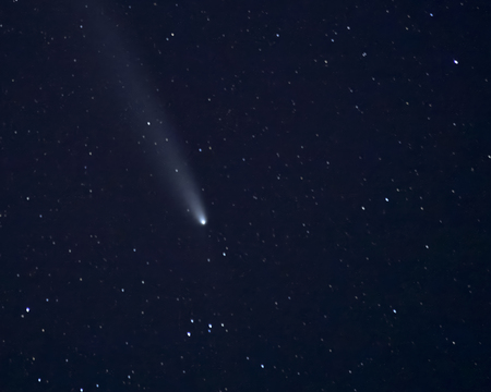 Comet Over Collegiate Peaks