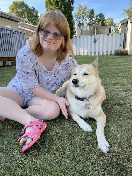 Leah and her BFF Bella 