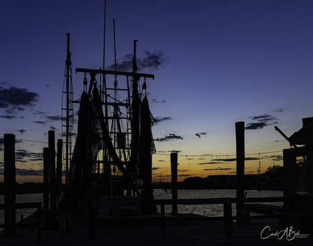 Fishing Boat at sunset